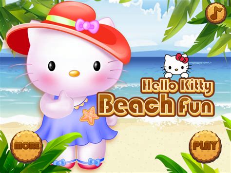 🕹️ Play Hello Kitty Beach Fun Game: Free Hello Kitty Dress Up & Hidden ...