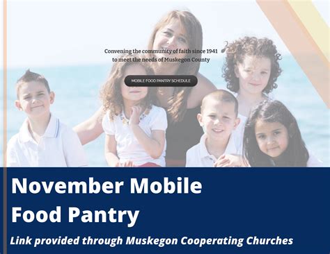 November 2020 Mobile Food Pantry Schedule - Hackley Public Library