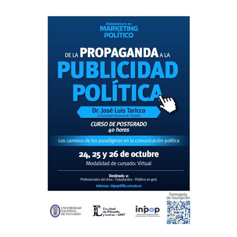 Posgrado “De la propaganda a la publicidad política” – Sitio Oficial
