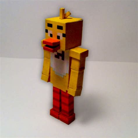 Minecraft Papercraft Chica Fnaf By Frownieman On Deviantart