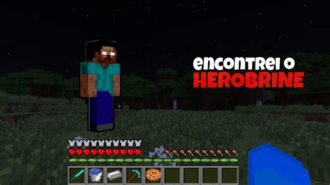 Encontrei O Herobrine No Minecraft Youtube