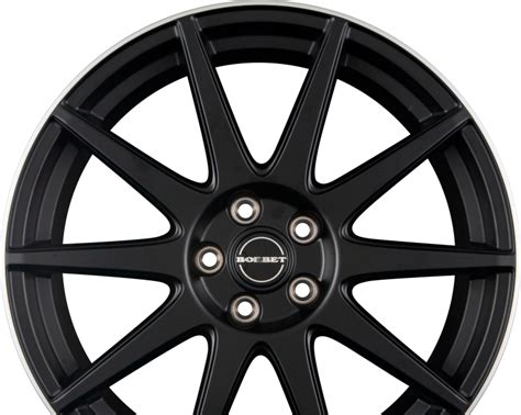 BORBET GTX Black Matt Rim Silver R19 W8 PCD5x108 ET42 DIA72 5 низкие