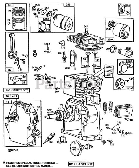 Power Bilt 17 5hp Diagram 17 5 Hp Briggs And Stratton End Pl