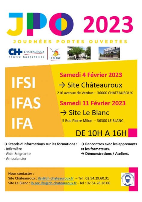 Portes Ouvertes Des Ifsi Ch Teauroux Et Le Blanc Lyc E Polyvalent