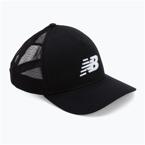 Czapka Z Daszkiem Damska New Balance Lifestyle Athletics Trucker Czarna