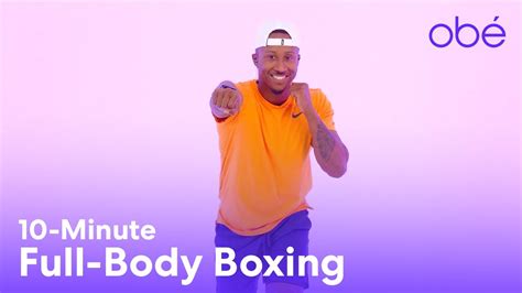 10 Minute Full Body Boxing Workout Cardio Boxing At Home Optional Weights Or No Equipment