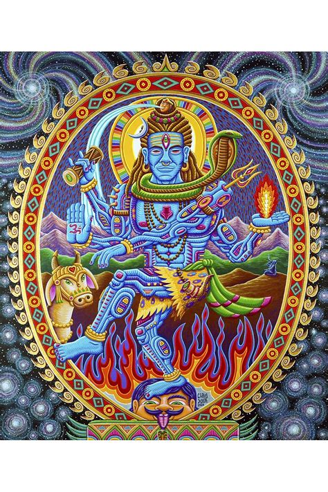 Natajaria Shiva Heady Art Print Mini Tapestry 30x35