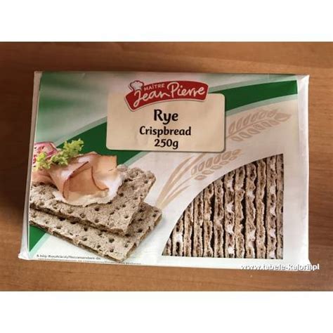 Ile Kcal Ma Pieczywo Chrupkie Ytnie Pe Noziarniste Rye Crispbread