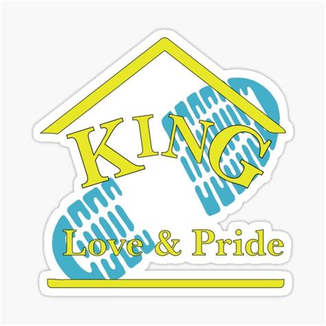 "King Love & Pride" Sticker for Sale by Koraxium | Redbubble