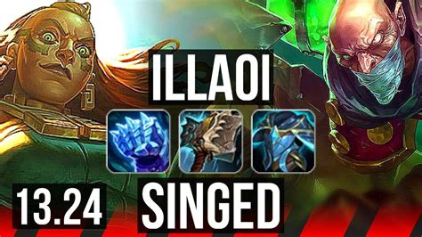 ILLAOI Vs SINGED TOP 8 Solo Kills 400 Games Dominating NA