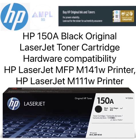 Genuine HP 150A Black Original LaserJet Toner Cartridge W1500A For