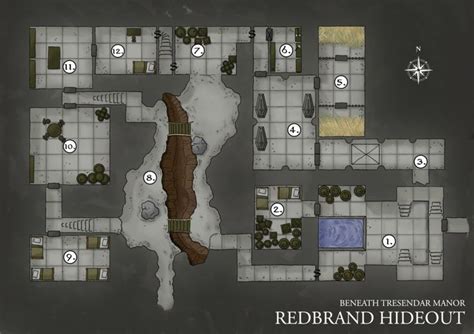 Redbrand Hideout Dungeon Map By Trwolfe13 Deviantart On DeviantArt