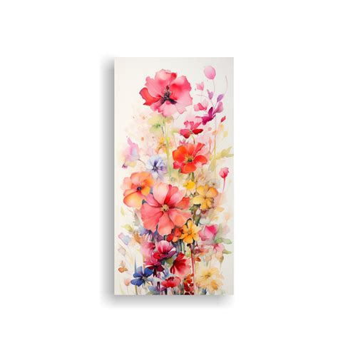 Pinturas Decorativas De Flores Abstractas En Acuarela Estilo Galería De