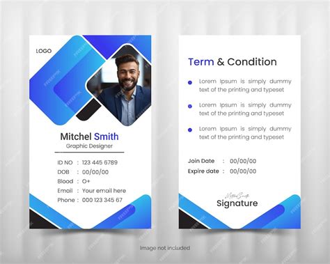 Premium Vector | Creative and clean modern professional vector id card ...