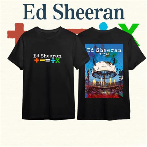 เสื้อ Ed Sheeran 2024 Tour ÷ X Tour T Shirt ผ้าcotton 100 ใส่ได้