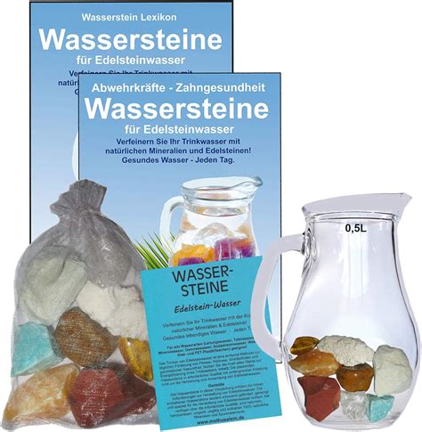 Wassersteine Edelsteinwasser Set 300g Edelsteine Zum Energetisieren Steine Für Magen And Darm 0