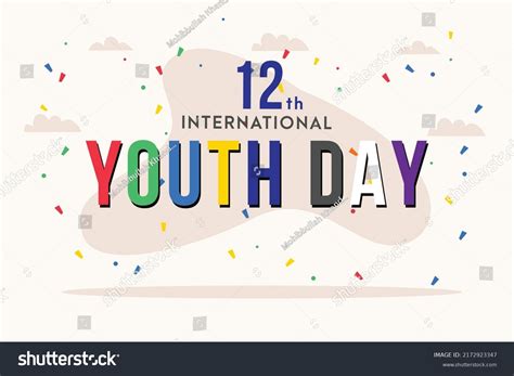 Youth Day Flyer Background Watercolor Silhouettes Stock Vector (Royalty Free) 2172923347 ...