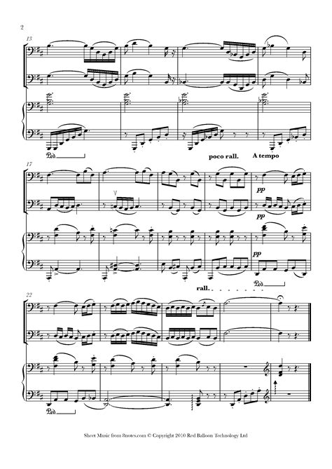 ﻿delibes Léo Flower Duet From Lakme For Cello Duet Free Sheet Music For Cello Duet