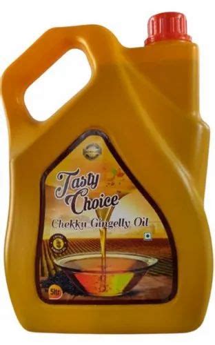 Tasty Choice Mono Saturated Litre Chekku Gingelly Oil Packaging Type