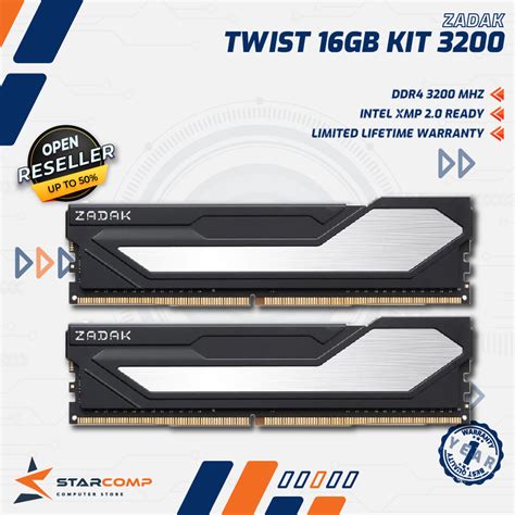 Jual Zadak Twist Gb Single Gb Kit Mhz Memory Pc Longdimm