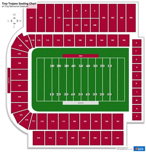 Troy University Football Stadium Seating Chart - Stadium Seating Chart