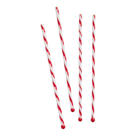 Glass Peppermint Swirl Drink Stirrer 4 Pack World Market