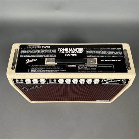 Fender Tone Master Deluxe Reverb Blonde Amplifier And Fender Cover Auctionninja