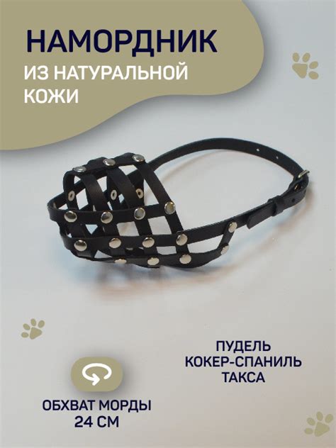 Намордник для собак из натуральной кожи - купить с доставкой по ...