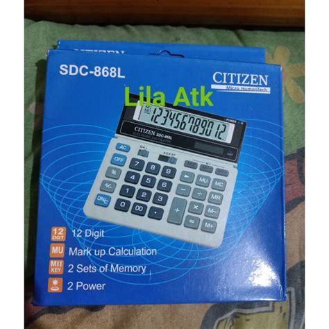 Jual Kalkulator Citizen Sdc L Shopee Indonesia