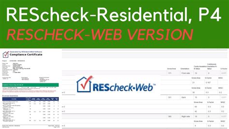 REScheck IECC Energy Code WEB Version Part 4 YouTube