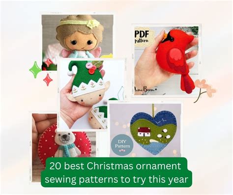 20 Best Christmas Ornament Sewing Patterns To Try This Year I Can Sew