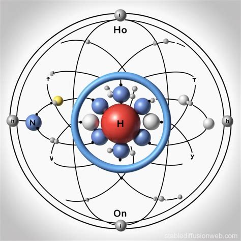 Hydrogen Atom Illustration | Stable Diffusion Online