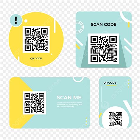 Qr Code Design Vector Design Images Qr Code Label Template Design Qr