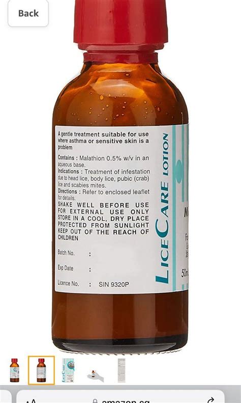 Licecare Malathion Lotion For Treatment Of Lice And Mites Beauty