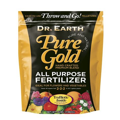 Dr Earth Organic And Natural Pure Gold All Purpose Fertilizer 8 Lb