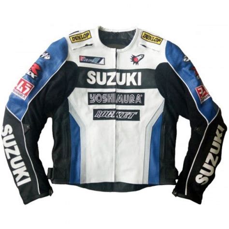 Suzuki Yoshimura Motorcycle Leather Racing Jacket Speedystar Speedystar