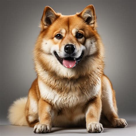 Premium Photo | Cute brown akita dog