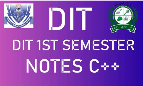 Dit 1st Semester Notes C