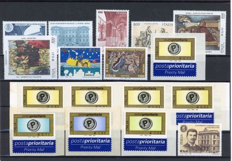 Italie Après 2000 Lot de timbres neufs sur cartes Catawiki