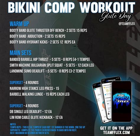 Bikini Competition Workout Plan Phase 2 At Maria Morris Blog