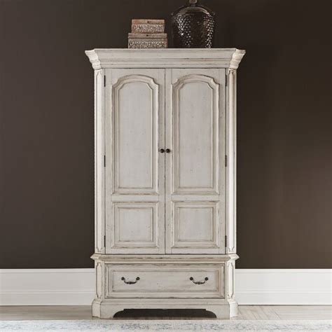 Birch Lane Amal Solid Manufactured Wood Armoire Reviews Wayfair