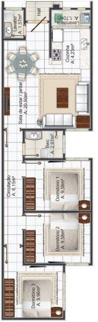 Plano De Casa De 5 Metros De Frente House Plan For Narrow Lot Luxury