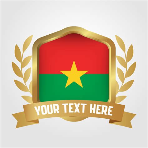 Golden Luxury Burkina Faso Badge Design 46426292 Vector Art at Vecteezy