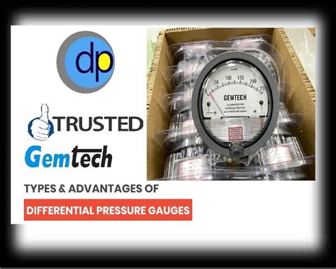 GEMTECH SERIES G2300 250PA Differential Pressure Gauges Range 125 0 125