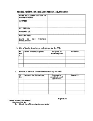 69 Free Editable Field Report Templates In MS Word DOC PdfFiller