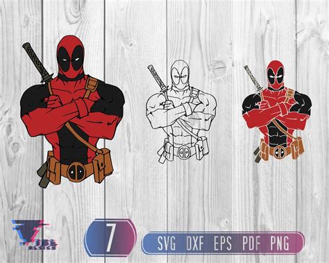 Deadpool Svg Deadpool Svg Bundle Superhero Svg Deadpool Etsy