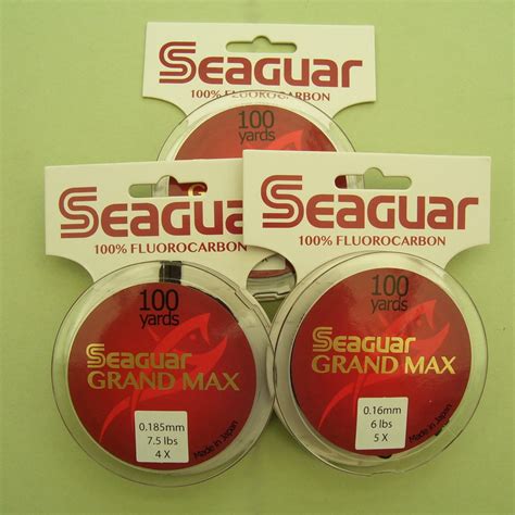 Seaguar Grand Max 100 Fluorocarbon For Leaders And Tippets 100yds