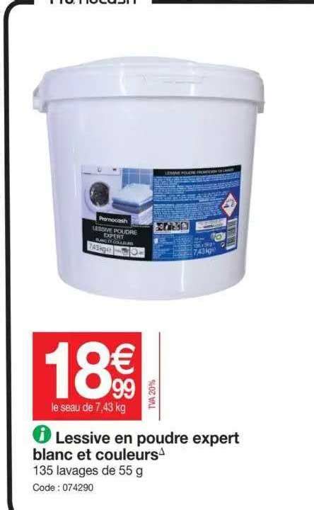 Promo Lessive En Poudre Expert Blanc Et Couleurs Chez Promocash