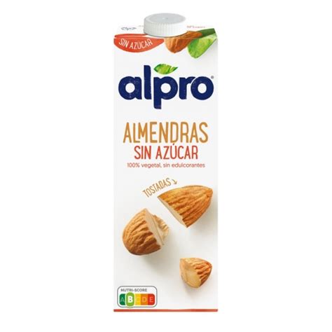 Bebida De Almendras Sin Az Car Alpro Sin Gluten Y Sin Lactosa Brik L