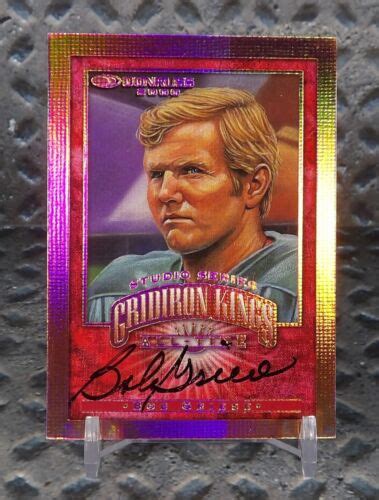 Donruss Gridiron Kings Studio Series Gk Auto Bob Griese Rare No